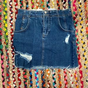 Free People Denim Skirt